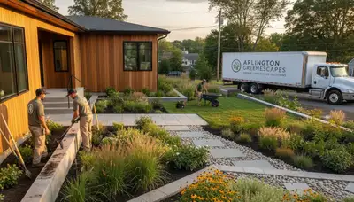 Landscaping service in Waltham, MA for lawn care, garden maintenance, and yard cleanup