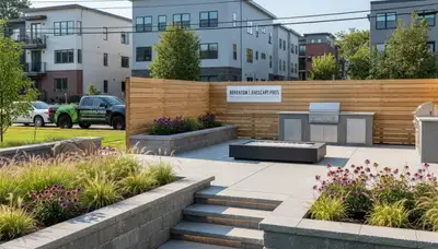 Landscaping service in Waltham, MA enhancing a residential property with professional landscape care