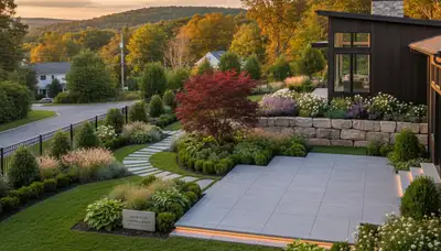 Landscaping team serving Waltham, MA with professional lawn care and yard maintenance services