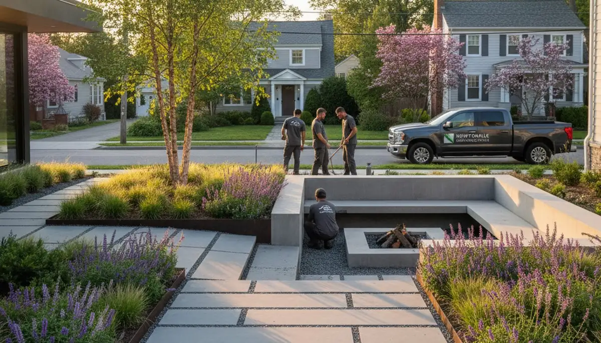 Landscaping service in Waltham, MA for lawn care, garden design, and outdoor maintenance