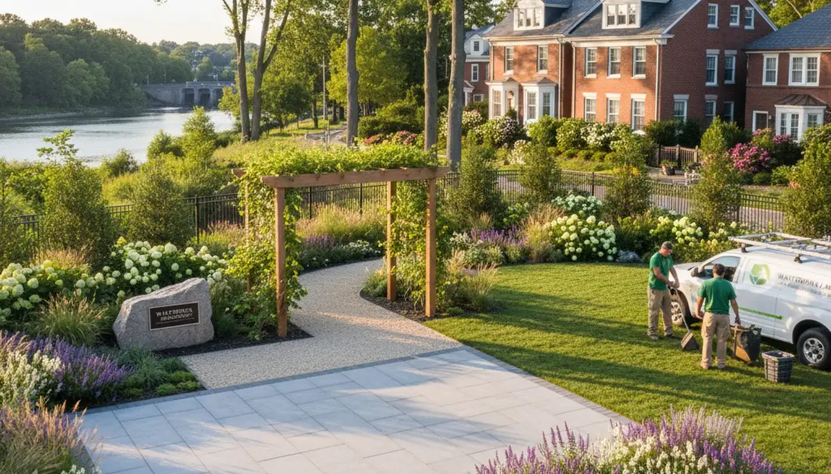 Landscaping services in Waltham, MA for residential and commercial properties