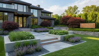 Landscaping team serving Waltham, MA with professional lawn and garden care
