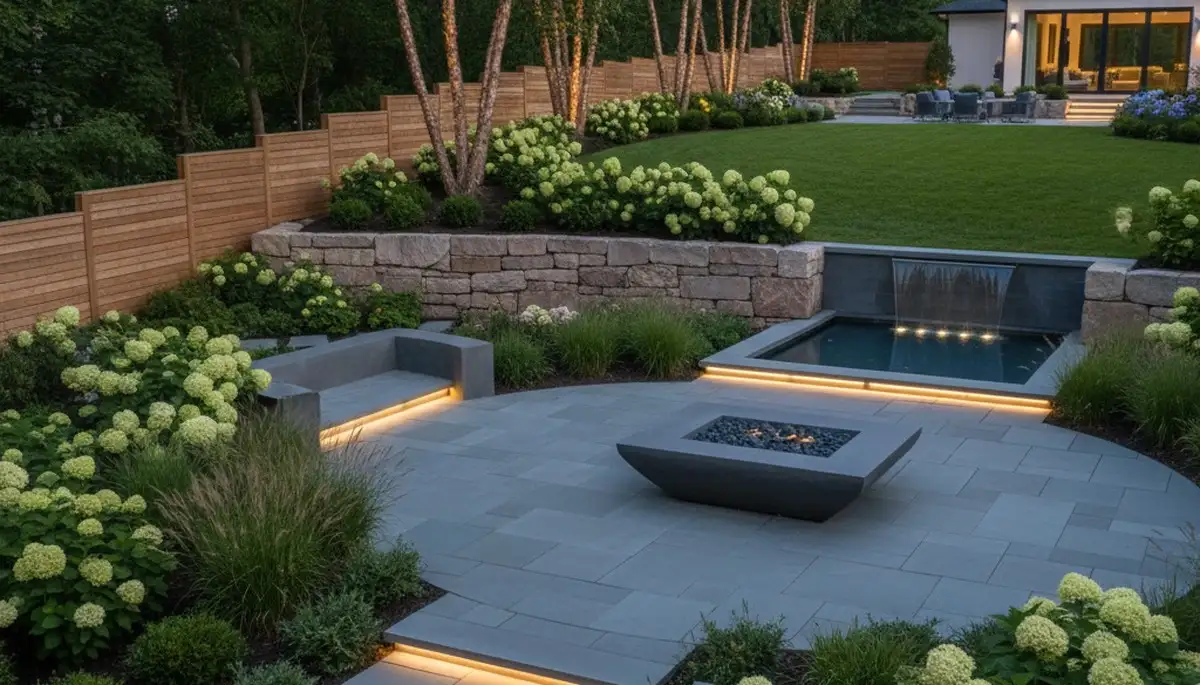Landscaping crew serving Waltham, MA with professional lawn care and outdoor maintenance