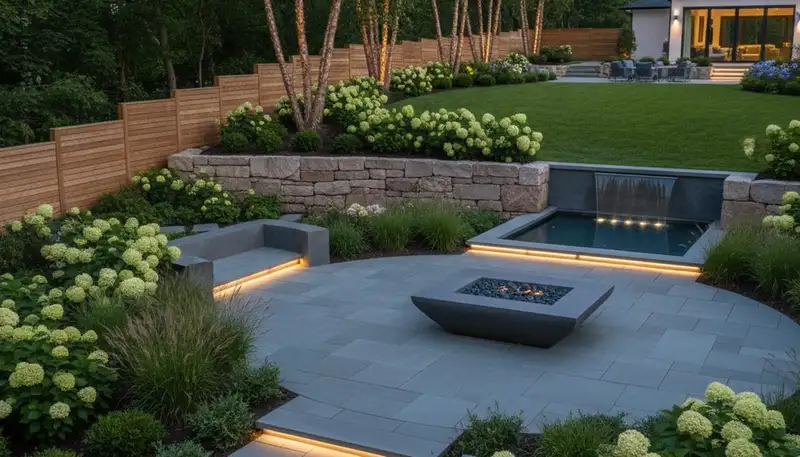 Landscaping crew serving Waltham, MA with professional lawn care and outdoor maintenance